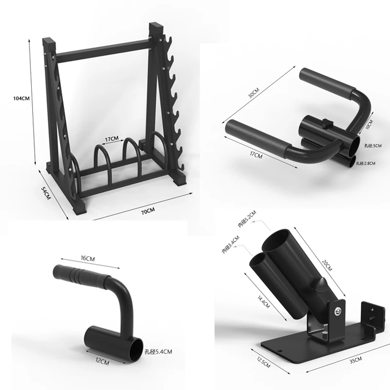 

Barbell pole frame Rowing hip training artifact Storage rack