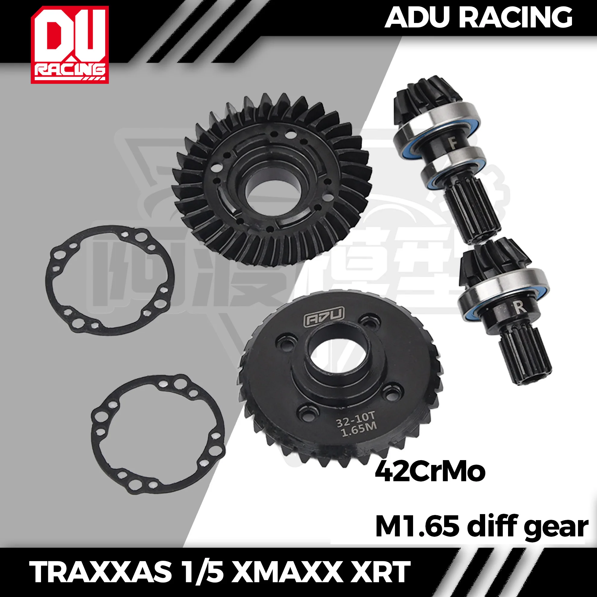 ADU RACING 42CrMo M1.65 10-32T diff gear for TRAXXAS 1/5 X-MAXX XRT