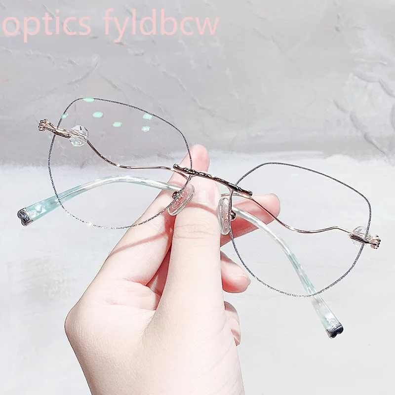 

Женские безрамные очки для коррекции близорукости -100 -125 +150 +175, оптические, по индивидуальному рецепту, с алмазной огранкой, модные очки