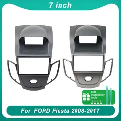 7 Inch 2Din Car Radio Fascia Frame For Ford Fiesta 2008-2017 Dash Panel Trim Kit Stereo Installation Face Plate