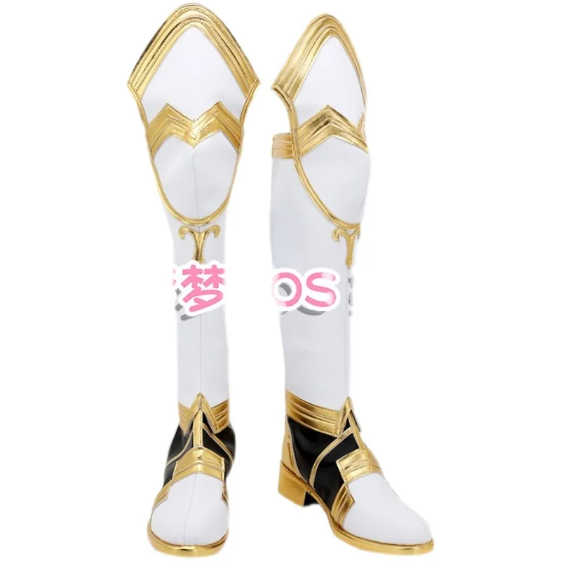 Fire Emblem Warriors Celica Costume Cosplay Scarpe Festa di Carnevale Stivali di Halloween Stivali fatti a mano in ecopelle