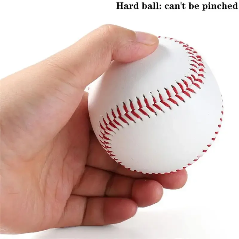 Baseball n. 9Softball Hardball Training palline fatte a mano prodotti per il Fitness White Safety Kid basebs gioco di squadra di pratica da uomo