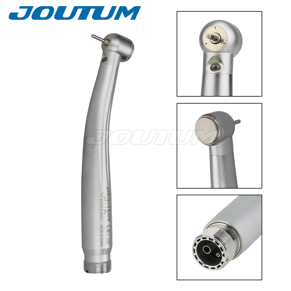 Dental High Speed Handpiece LED Self-Power E-generator Fiber Optic Push Button Air Turbine Cartridge Rotor 2/4holes