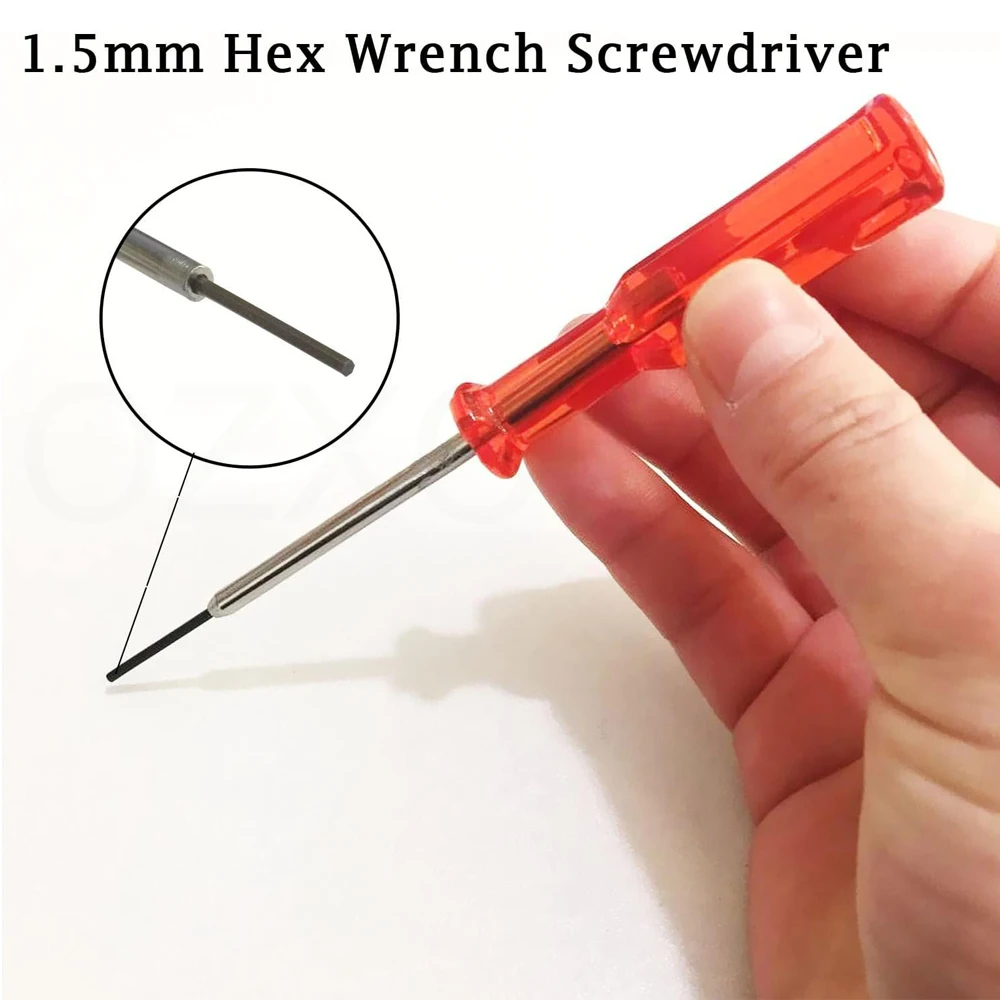 Overlock Sewing Machine Repair Tools Hex Socket Screwdriver H1.5 H1.6 and Mini Portable Flathead Cross Head Screwdrivers