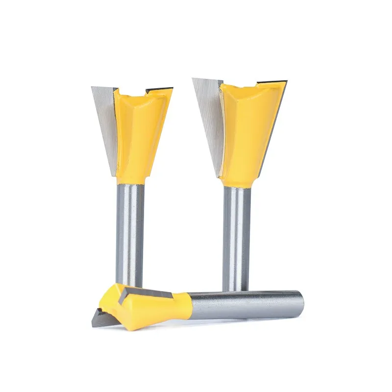 CMCP  Dovetail Joint Router Bit 6mm 1/4 8mm Shank 14 Degrees Woodworking Engraving Bit Milling Cutter for Wood