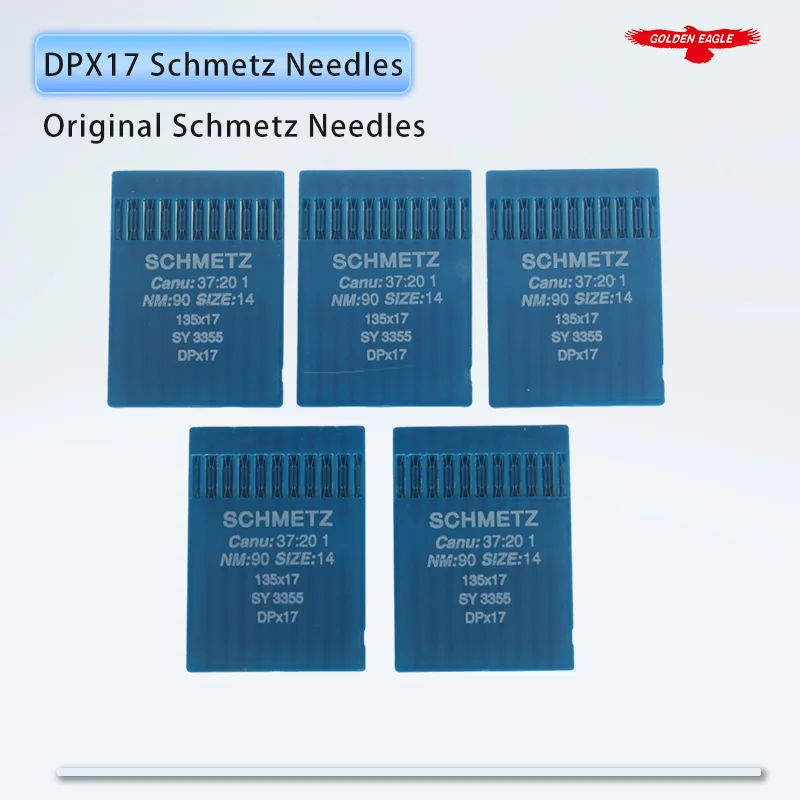 

100PCS DPX17 Schmetz Needles For Industrial Walking Foot / Chainstitch Sewing Machine SY3355 37:20 135X17 SY 3357
