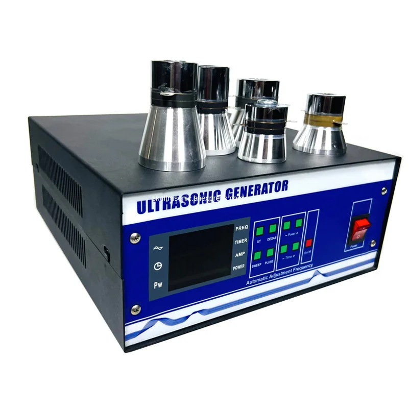 25 كيلو هرتز-40 كيلو هرتز 1200 واط مولد بالموجات فوق الصوتية قابل للتعديل للطاقة لأسطوانة الكربون الصناعية بالموجات فوق الصوتية الأنظف