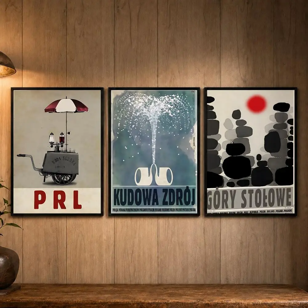 Affordable Artist R-Ryszard KajaS Poster Self-adhesive Art Poster Decoracion Painting Wall Art White Kraft Paper Home Decor