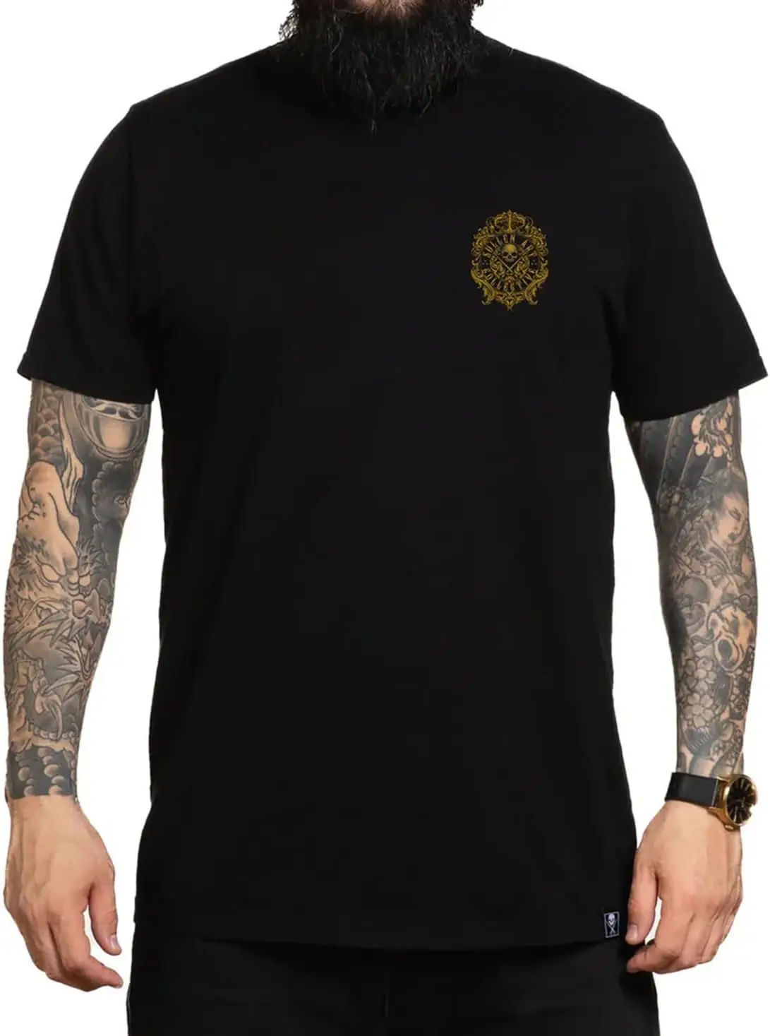 Sullen Men's Filigree Badge Tattoo Lifestyle Graphic Premium Short Sleeve Tee