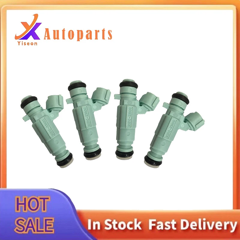 YISEON 1/4PCS High Quality 35310-23800 Car Fuel Injector Nozzle For HYUNDAI ELANTRA KIA SOUL SPECTRA 2.0L 3531023800