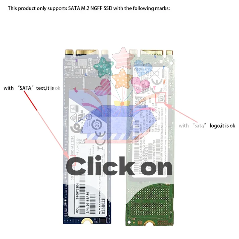 

NEW SATA M.2 NGFF SSD to 2.5" SATA 2.5" SATA to M.2 NGFF SSD Adapter Riser Card Hot Sale