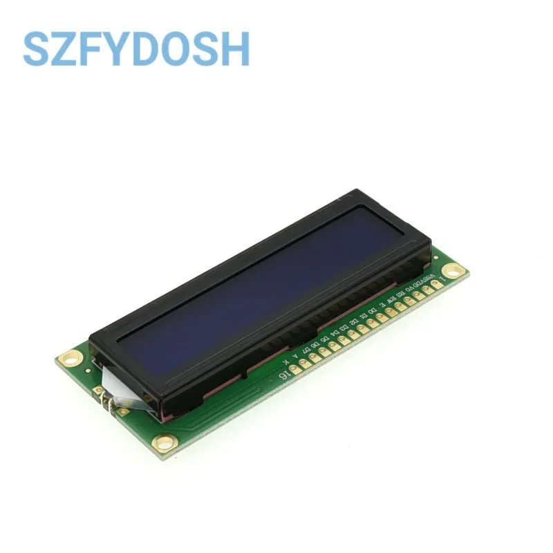 LCD 1602 Layar Biru 5V Modul Display LCD Karakter Biru Blacklight Baru 16X2 UNTUK Arduino