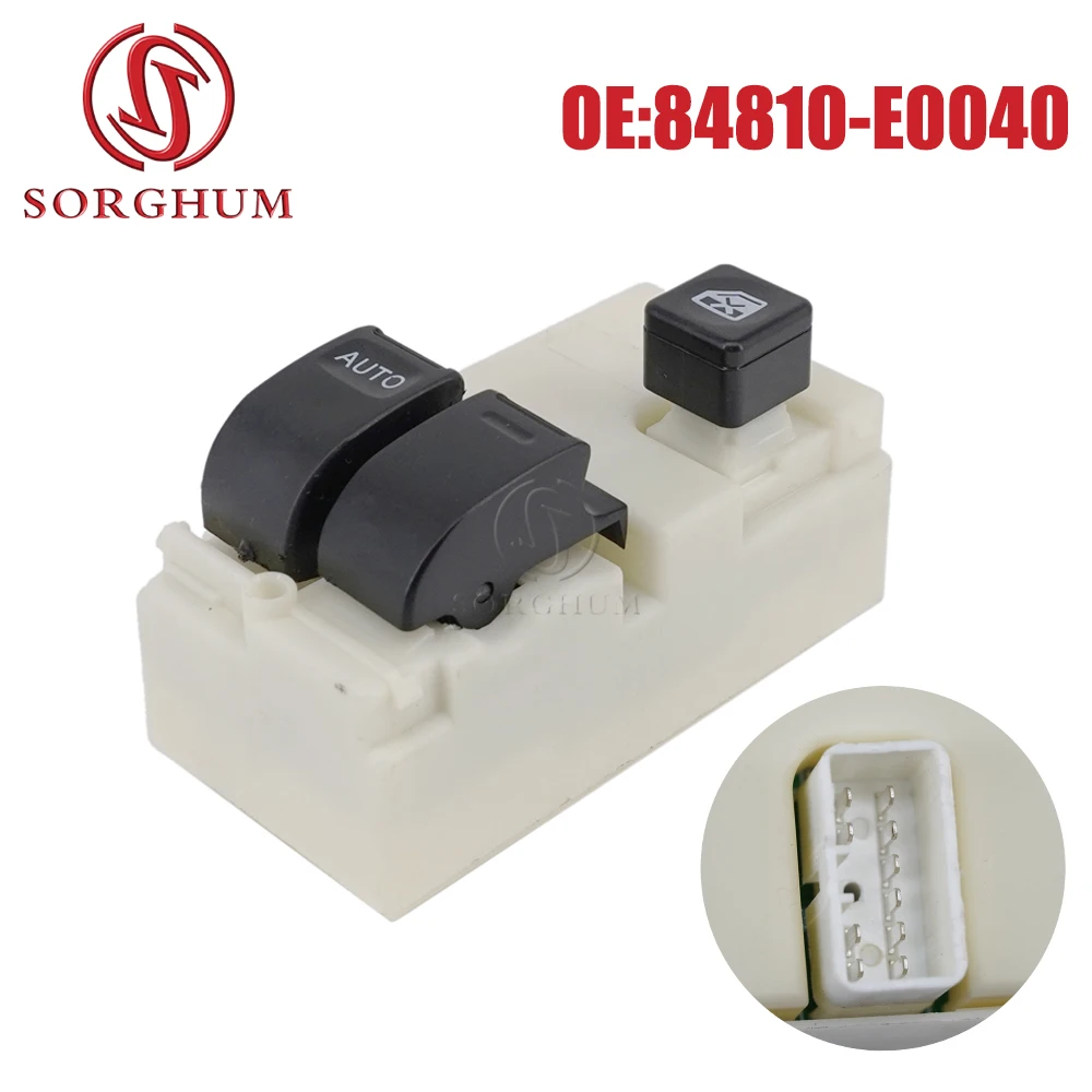 SORGHUM New 84810-E0040 For Hino 500/700 2003 Power Window Switch Lifter Regulator Console Button 84810E0040 Car Parts 24V