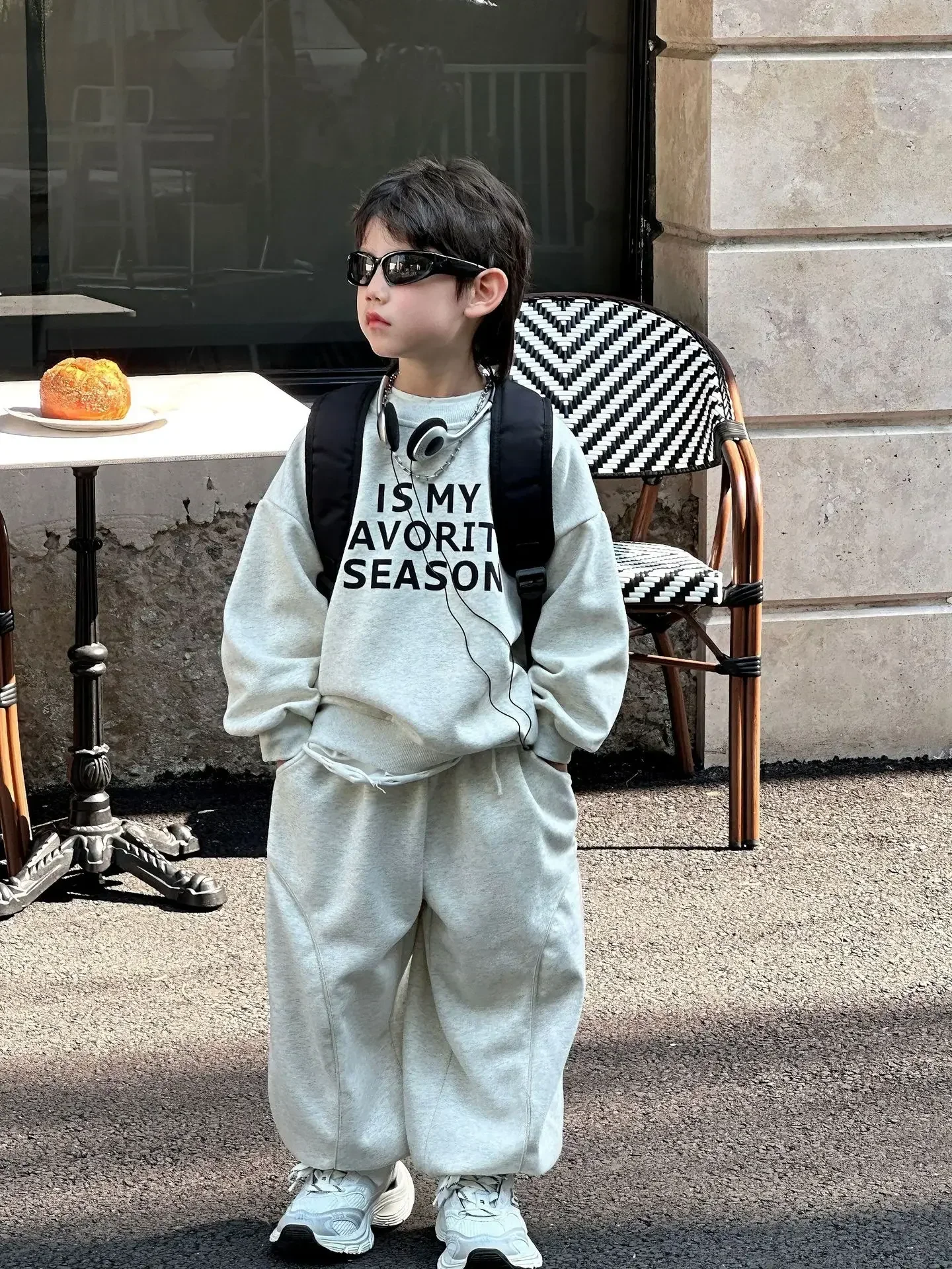 Children Clothing Tops and Pants Fashion All Match Comfortable Two Piece Set 2024 Autumn New Boys Casual Letter Sports Suit