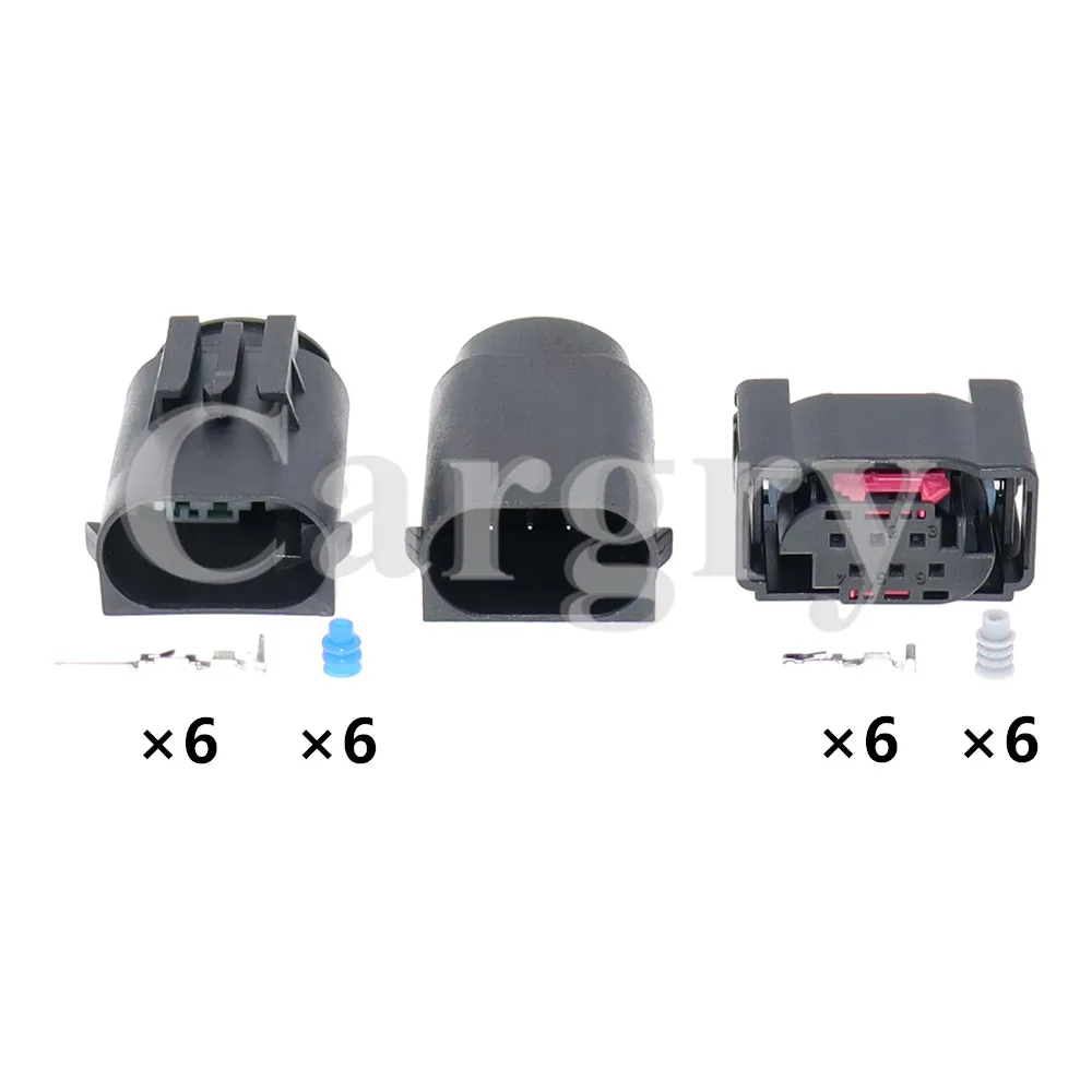 1 Set 6P 1-967360-1 AC Assembly Car Front Bar Radar Wire Harness Socket Automobile Cable Waterproof Connector for BMW