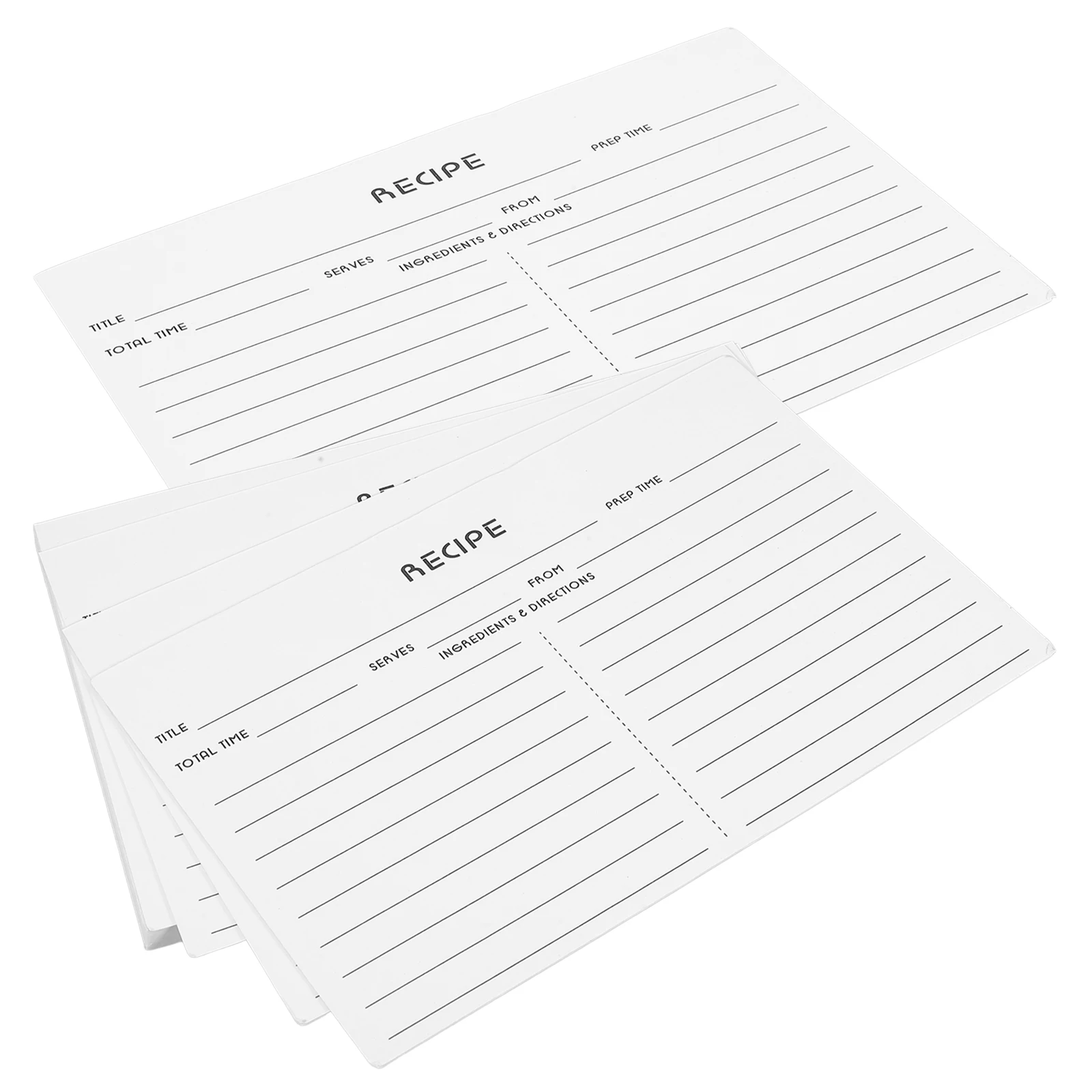 

50 Pcs Cards Blank for Bridal Shower Wedding Double Sided Layout Long Lasting Kitchen Gadgets Recipe Cards For Bridal Shower Set