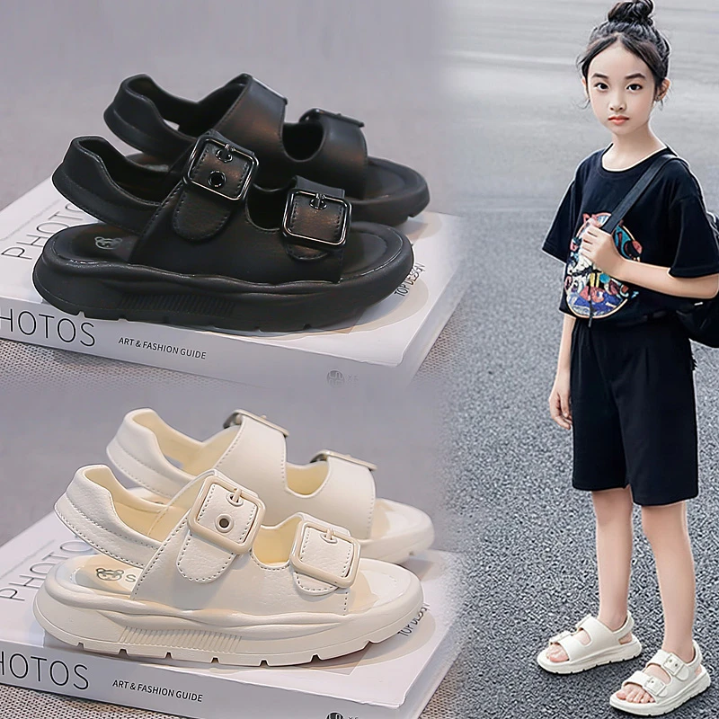 

Boys Girls Kids Sport Sandals Summer Soft Sole Anti Slip Beach Shoes for Children Outdoor Walking Comfortable Sneakers Childrens