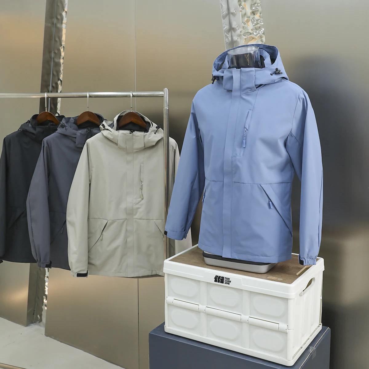 

Высокоэффективная мужская уличная куртка с капюшоном, ветрозащитная, водоотталкивающая, с 3D-кроем, модная, городская, стильная, весна-осень