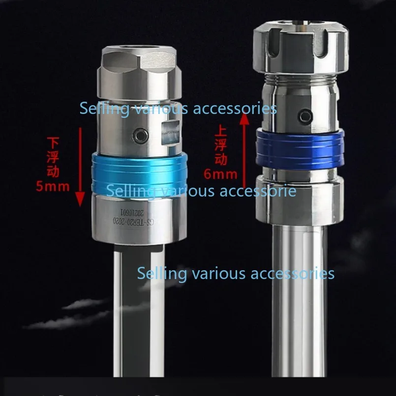 Tap Chuck Telescopic TER20 TER25 ER20 ER25 D20 Floating Tap Chuck for CNC Lathe Tap Overload Protection Torque Tapping Holder