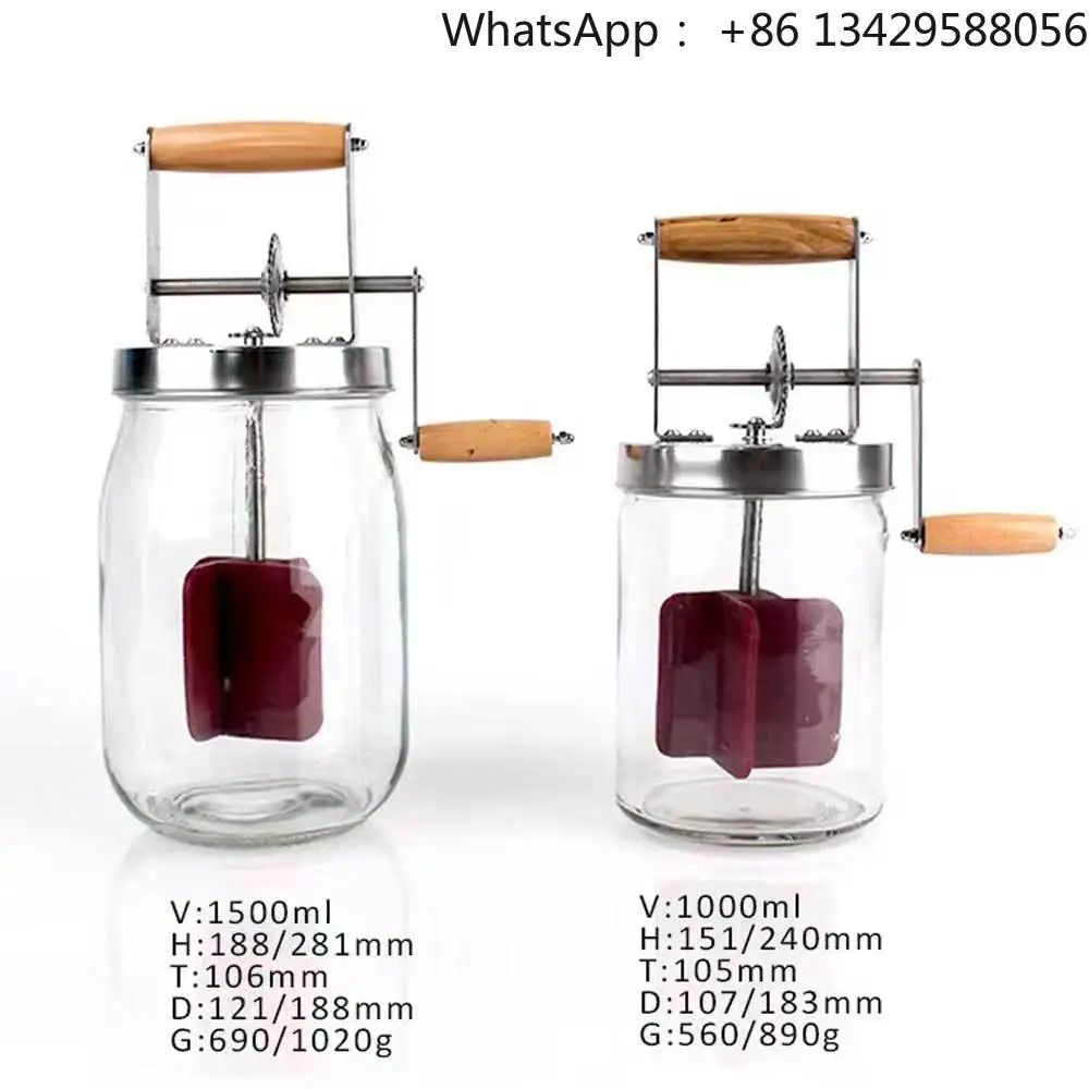 1.5L Butter Mixer Machine Food Grade Butter MixerGlass Bottle