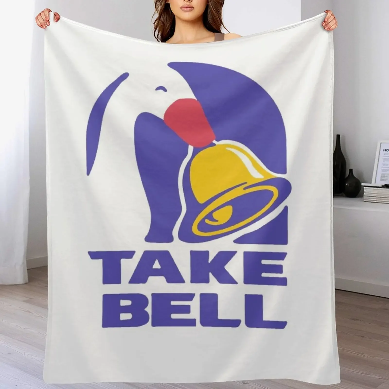 

Goose TAKE BELL Taco Bell Goose Meme Illustration Throw Blanket Hairys Decorative Beds Retros Blankets For Bed Blankets