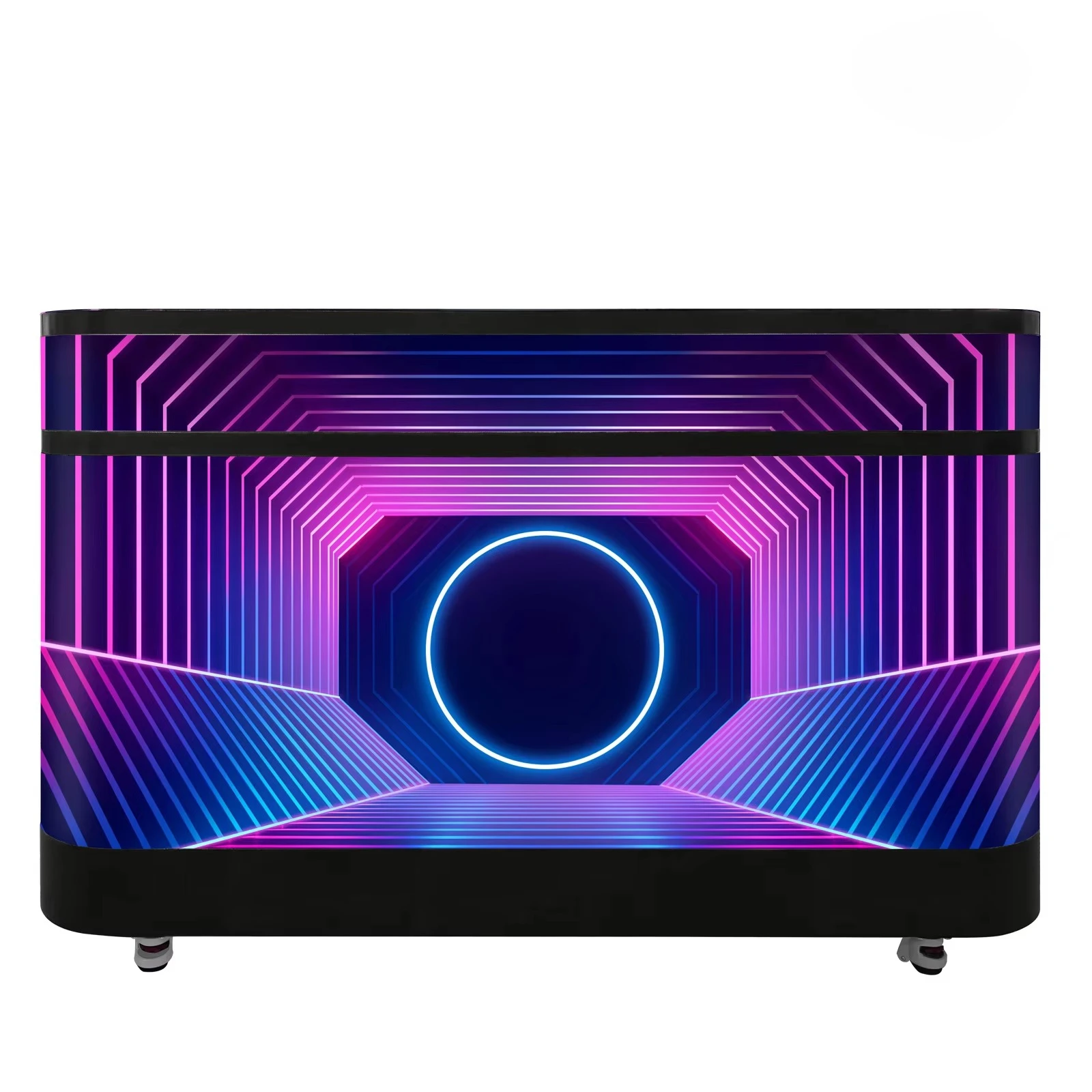 Qray Customized P2.5 High Brightness 1000cd HDR 1000:1 LED Display Booth Front Table for Advertising & DJ Use