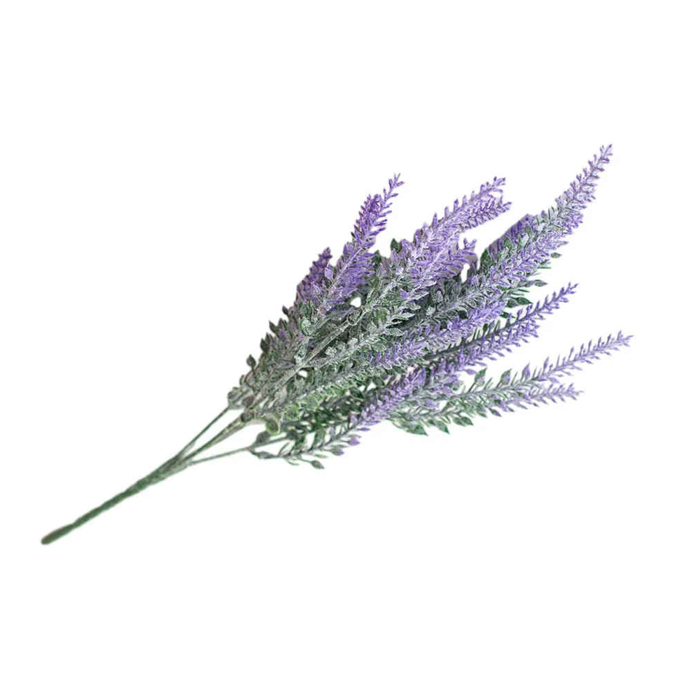 

Artificial Flower Elegant and Noble Lavender Flower Bouquet Simulation Hair Planting for Wedding and Home Decor