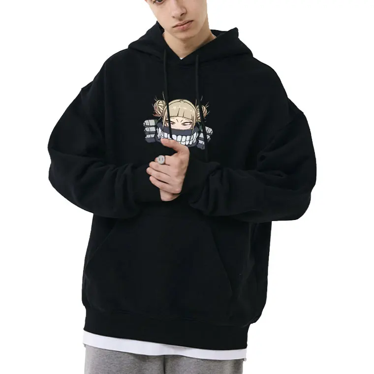 

Japanese Anime My Hero Academia Print Hoodie Cute Kawaii Himiko Toga Graphic Sweatshirt Men Women Cartoon Manga Cosplay Hoodies