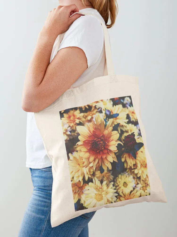 Golden Mums Tote Bag tote bag female bag Shopper handbag Canvas Tote