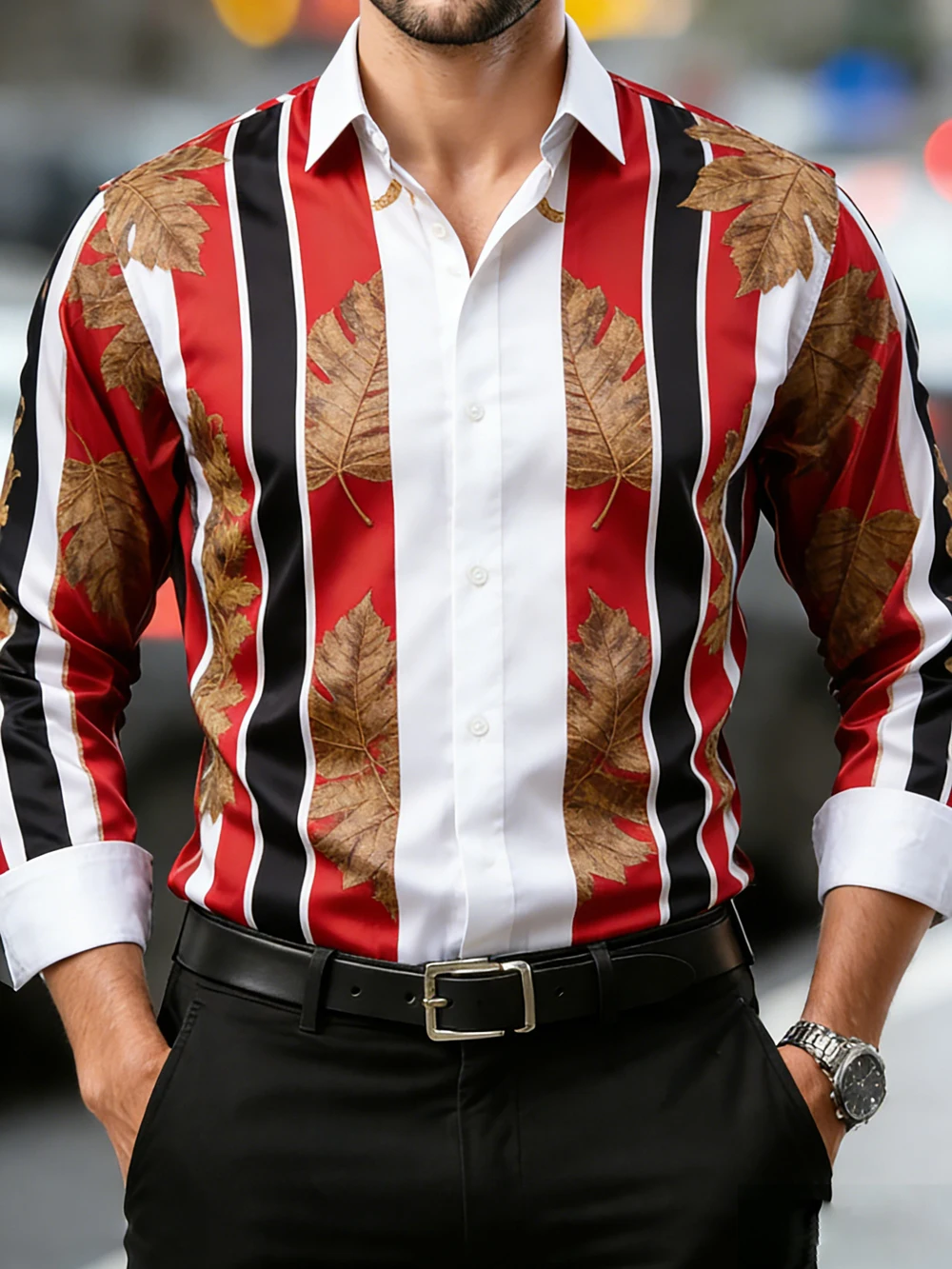 

2026 New Men's Fashion High-Definition 3D Printed Shirt Casual Long Sleeve Button Designer Shirt Fashion Printed Shirt Top