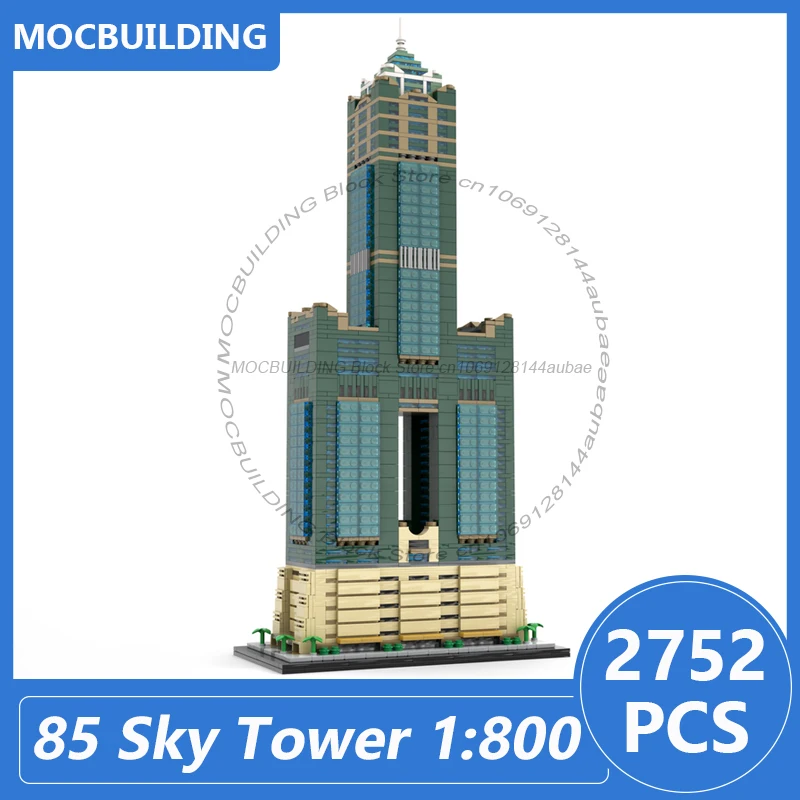 85 Sky Tower Modell im Maßstab 1:800 in Taiwan Moc Bausteine Diy Montieren Ziegel Architektur Display Weihnachten Spielzeug Geschenke 2752PCS