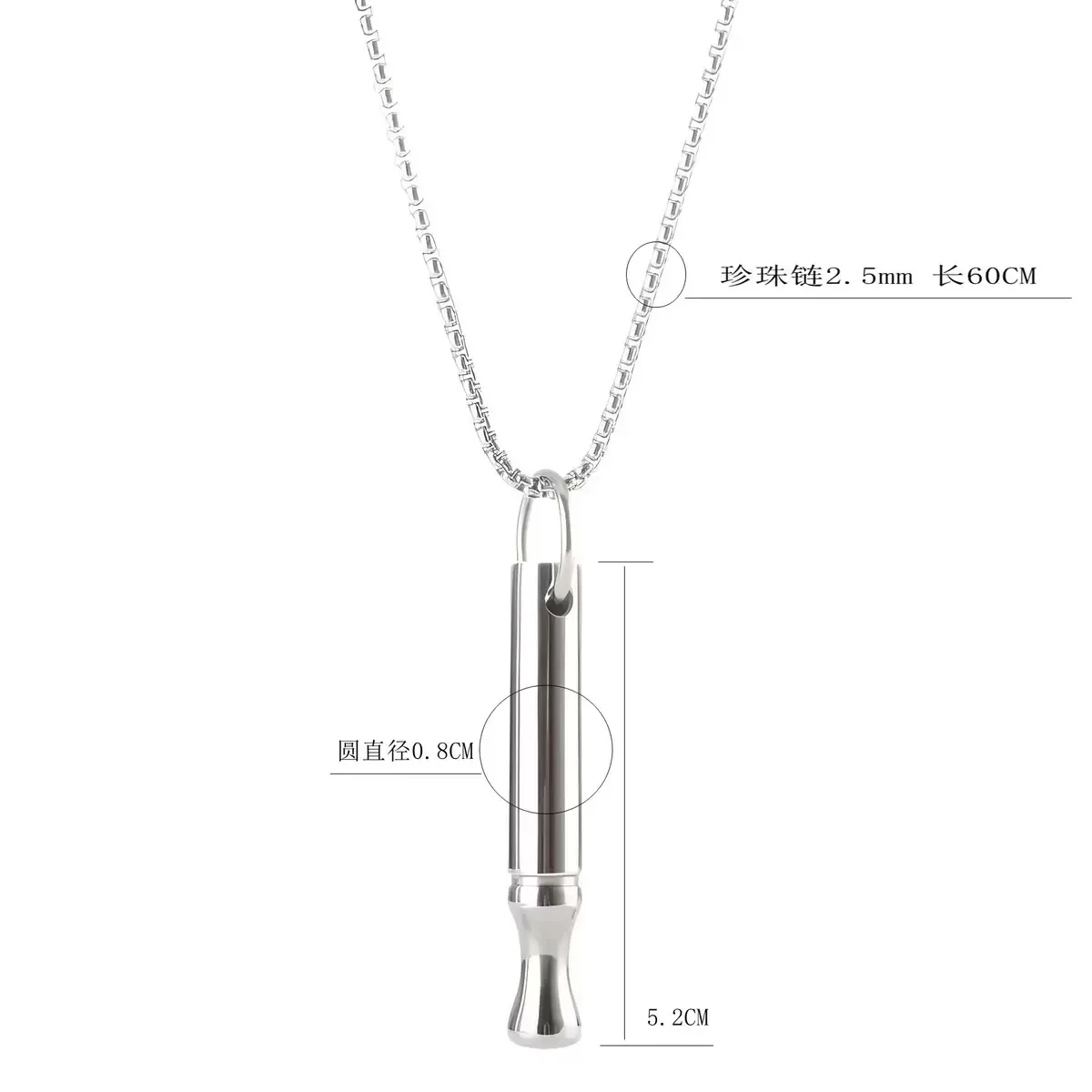 Titanium Steel Mindfulness Breathing Necklace For Women Men Relief Anxiety Pendant Stress Panic Attack Relief Meditation Tool