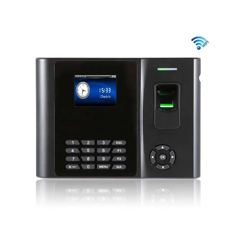 Fingerprint Biometrics Time Attendance System with Battery and WIFI/TCP/IP/USB Port