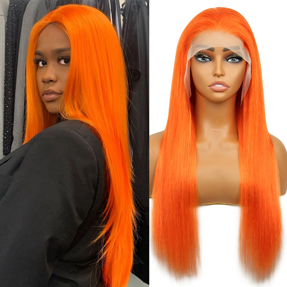 613 شقراء الدانتيل شعر مستعار أمامي شعر الإنسان مستقيم 13x4 HD الدانتيل الباروكة الأمامية 180% الكثافة 613 شقراء غلويليس قبل قطعها للنساء #1