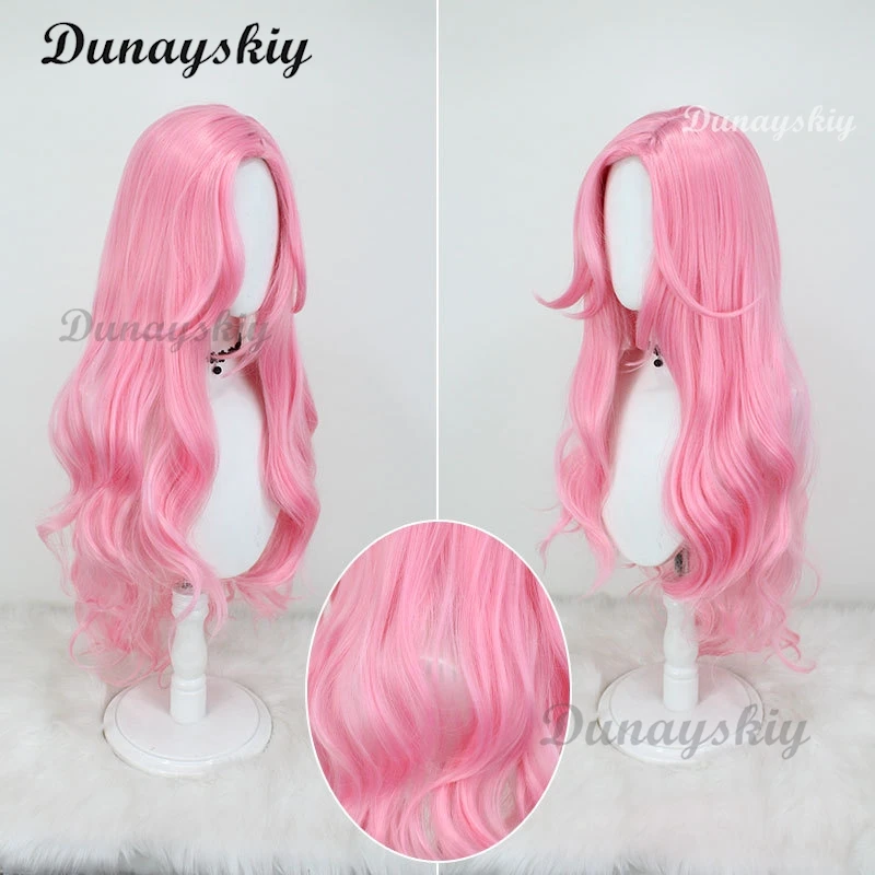 Fluttershy Cosplay Wig Synthetic Hair Unisex 90cm Long Curly Wave Pink Women Hairs Anime Heat Resistant Wigs