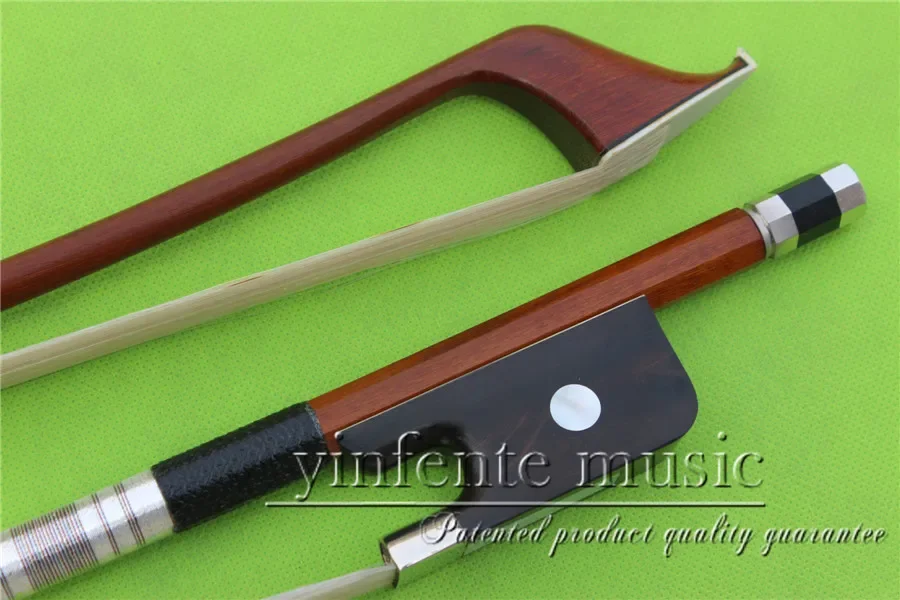 

BA-105 # ONE new High Quality 3/4 bass bow Brazilwood ebony f rog bass Bow