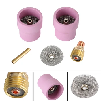 Fupa 12 Ceramic Cup Complete Diffusers Kit Gas Lens Clamp 3/32&quot; Welding TIG Welding Parts for Wp-9 20 25 Series Tig Torches