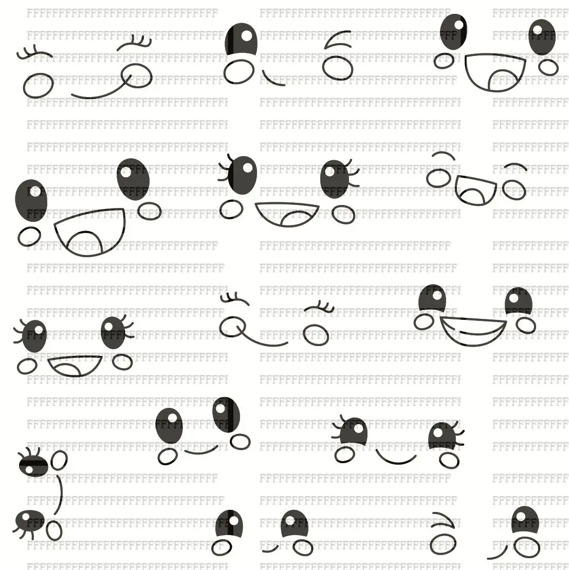 Smiling Face Transparent Silicone Rubber Stamp and Die Sheet Cling, DIY Scrapbooking, Cute Pattern Photo Album