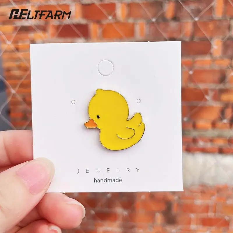 Cute Cartoon Brooch Animal Sprouting Duckling Badge Student Pencil Bag Personalized Bag Pin Clothes Accessories