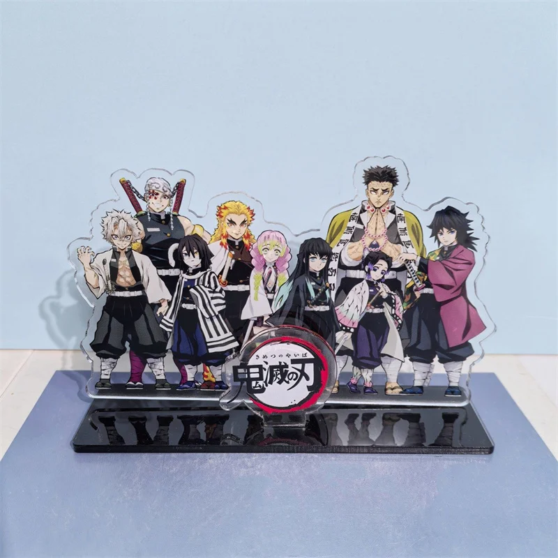Demon Slayer Akrylowe Ozdoby Kamado Tanjirou Tomioka Giyuu Figurka Anime Dekoracja na Biurko Modele Zabawki dla Dzieci Prezenty Urodzinowe