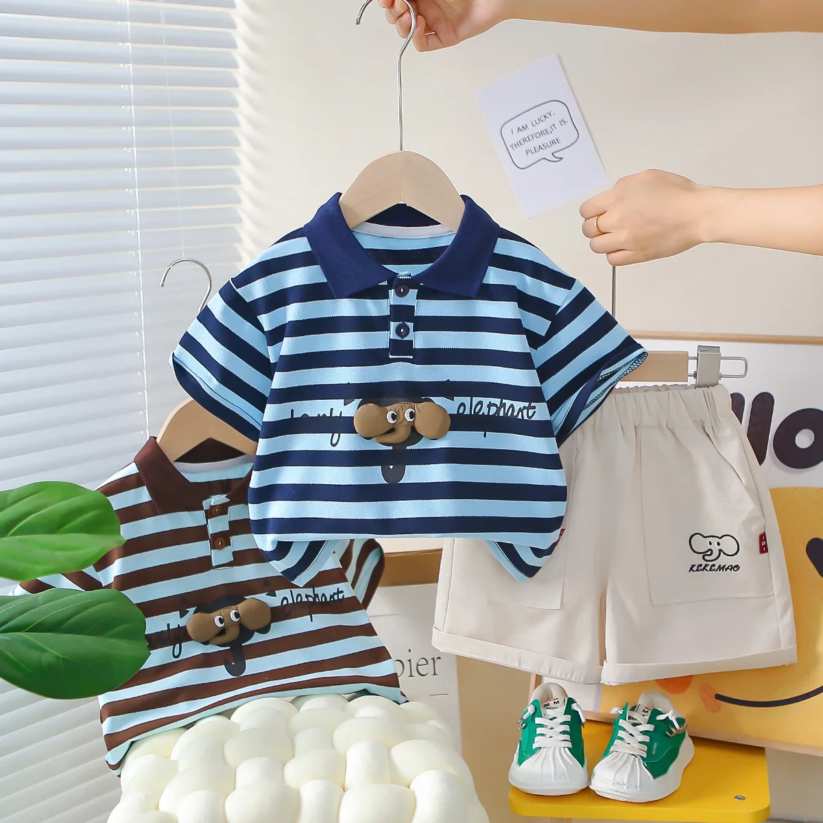 

Boys Clothing Sets Summer 2025 Children Polo Shirts Shorts 2pcs Sports Suit For Baby T-shirts Outfits Kids Short Tracksuits 4 5Y