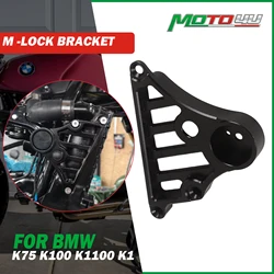 For BMW K75 K 75 K100 K1100 K1 CNC Aluminum M -lock Bracket Right Side Black electronic ignition lock Start Switch Brackets