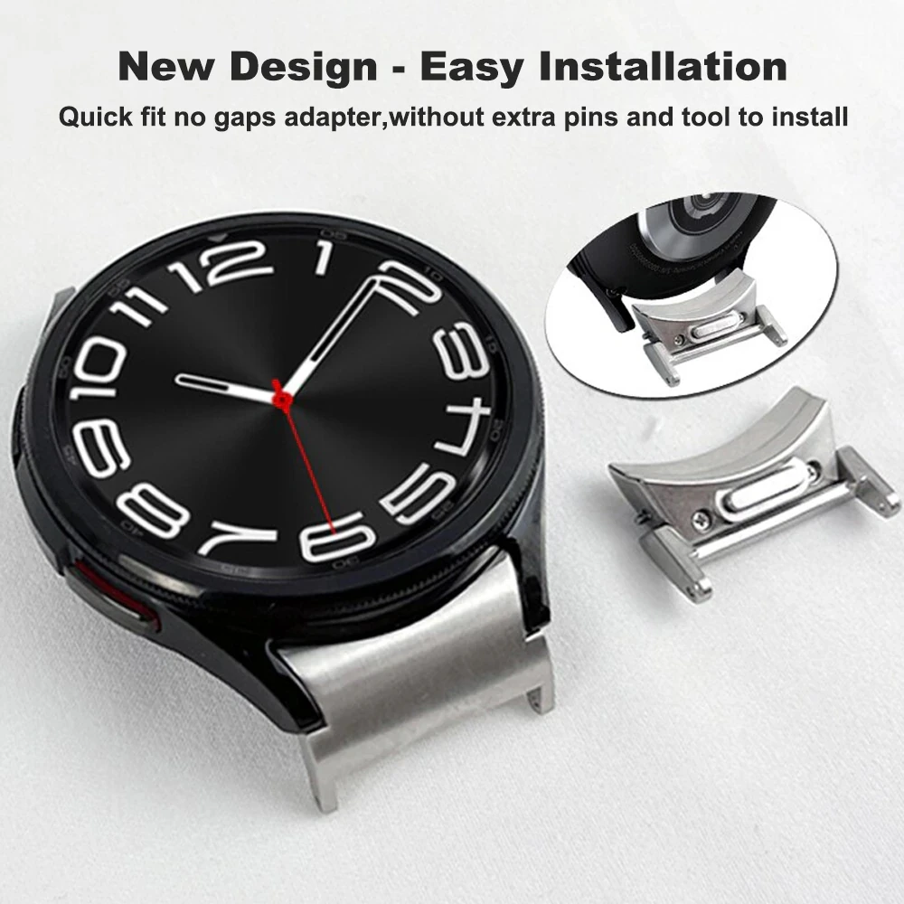 Metal Strap for Samsung Galaxy Watch 6 Classic 47mm 43mm Belt Bracelet Galaxy Watch Series 6 5 4 40mm 44mm Stainless Steel Band