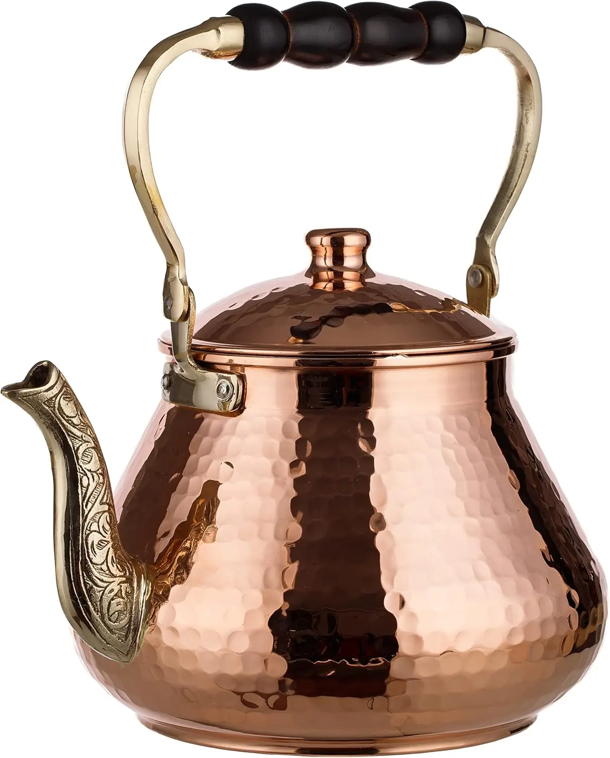 

Teapot, 1mm Thick, Hammered, Handcrafted in Turkey, 3 Quarts (2.8L)