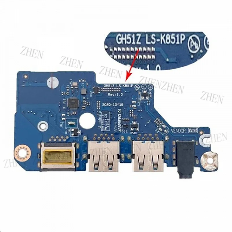 Y  For Acer Nitro 5 AN515-55 AN515-45 USB Port Board Usb Power Board Audio board