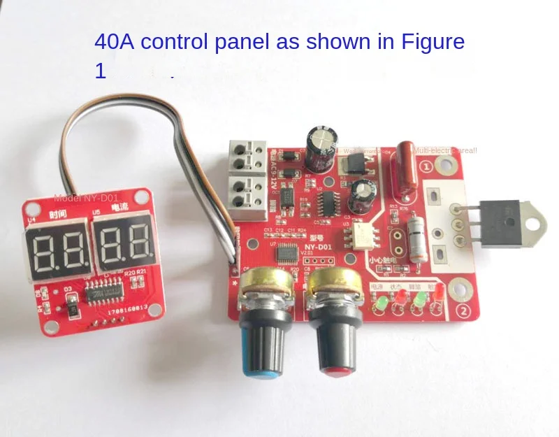 NY-D01 spot welding machine control board, adjust time and current digital display, single chip spot welding machine