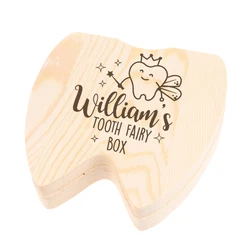 Custom Tooth Fairy Box Child Tooth Fairy Box Personalized Engraved Name Wooden Box Lost Tooth Box Baby Tooth Box Spanish