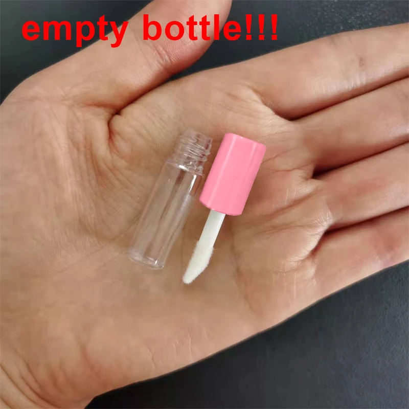 50/100/200pcs 1.2ML Empty Lip Gloss Tube Plastic Refillable Bottles Liquid Lipstick Container lipgloss Sample Bottle