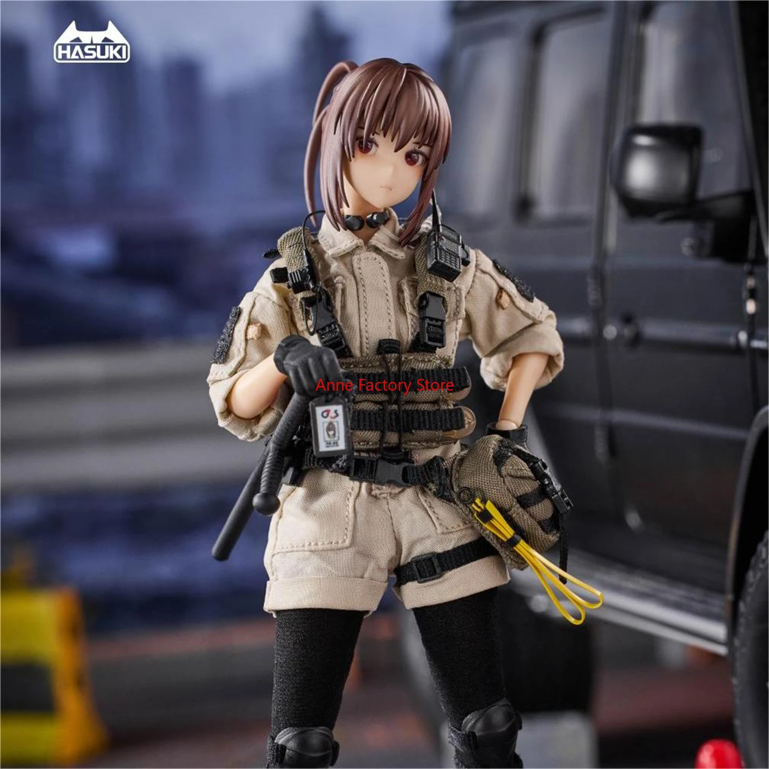 

Spot Original HASUKI IZUMIHAISE 1/12 Pocket Art The Sixth Bullet Mobile Suit Girl PVC Action Figure