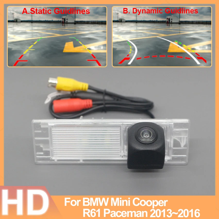 

140° 1280x720P HD CCD Vehicle Rear View Waterproof High quality RCA Camera For BMW Mini Cooper R61 Paceman 2013 2014 2015 2016